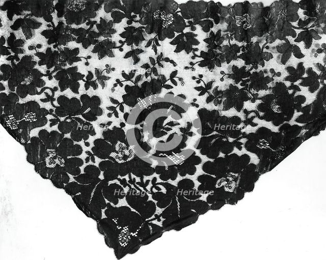 Small Half Shawl, England, 1865/75. Creator: Unknown.