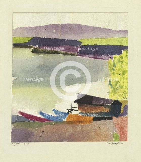 Small harbour (Kleiner Hafen), 1914. Artist: Klee, Paul (1879-1940)