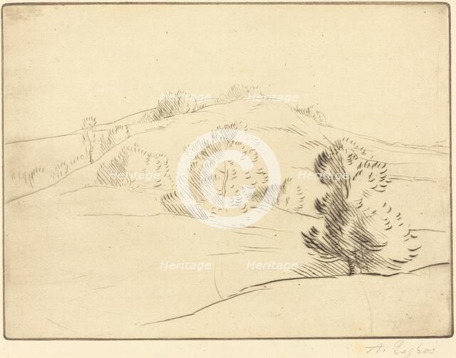 Small Hill (Le coteau). Creator: Alphonse Legros.