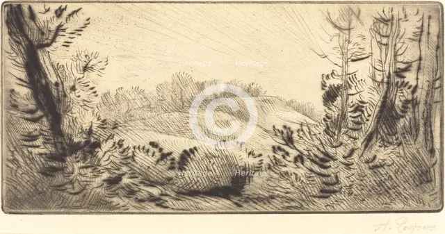 Small Hill (Le coteau). Creator: Alphonse Legros.