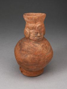 Small Jar in the Form of an Abstract Figure with Modeled Head, 100 B.C./A.D. 500. Creator: Unknown