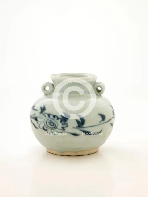 Small jar with loop handles, 1300-1399. Creator: Unknown.