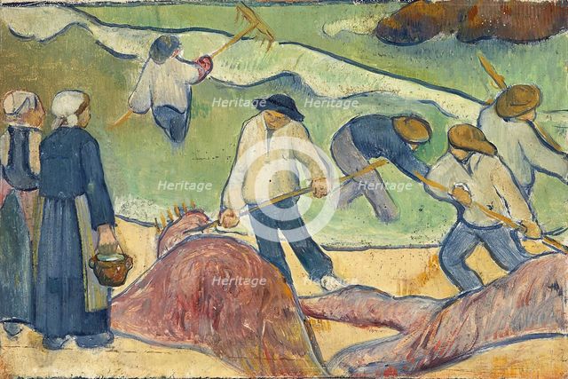 Small landscape with tang-fishermen, c. 1889.