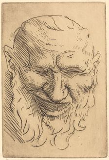 Small Satyr Mask (Petit masque de satyre). Creator: Alphonse Legros
