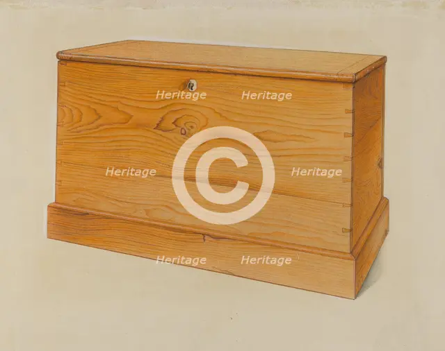 Small Shaker Chest, c. 1937. Creator: Sumner Merrill.