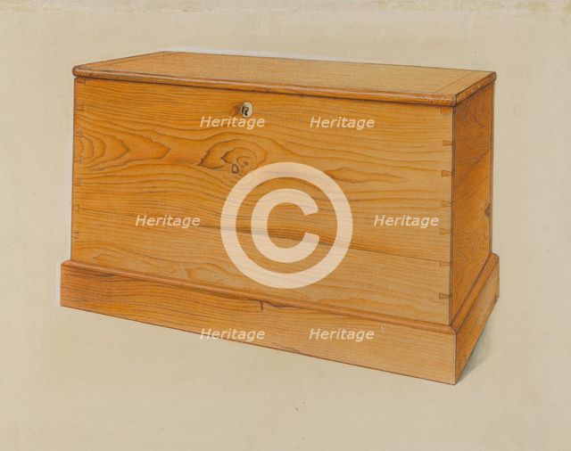 Small Shaker Chest, c. 1937. Creator: Sumner Merrill.