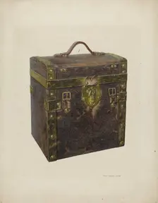 Small Square Trunk, c. 1940. Creator: Regina Henderer