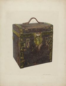 Small Square Trunk, c. 1940. Creator: Regina Henderer