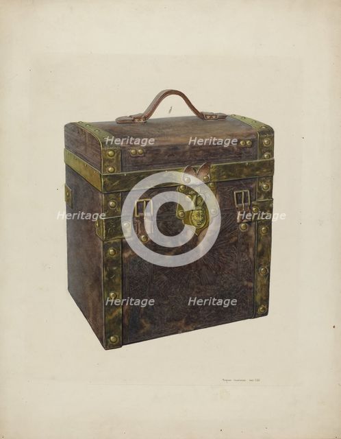 Small Square Trunk, c. 1940. Creator: Regina Henderer.
