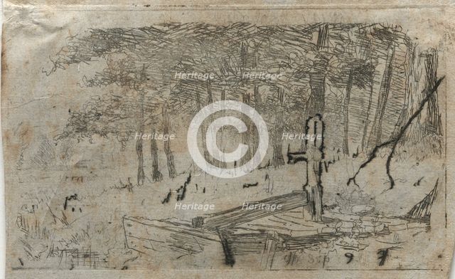 Small Study of Trees, 19th-20th century. Creator: Otto H. Bacher (American, 1856-1909).