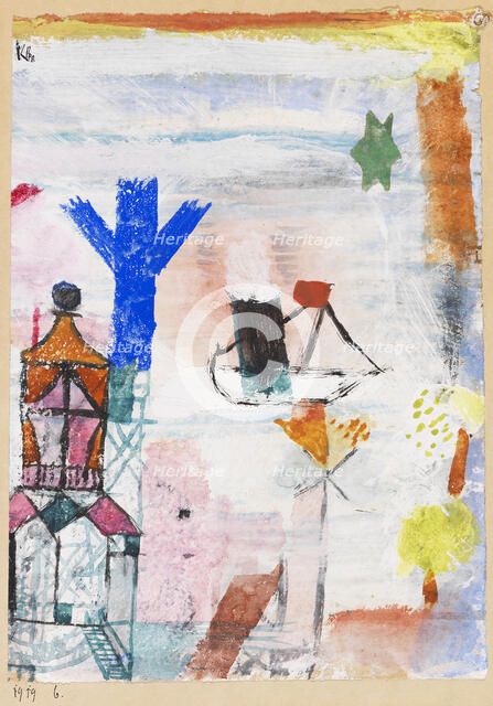 Small Steamer, 1919. Creator: Klee, Paul (1879-1940).