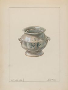 Small Sugar Bowl, c. 1936. Creator: Thomas Holloway