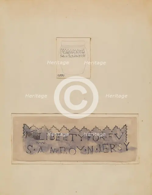 Small Pot or Crock, c. 1938. Creator: John Tarantino.