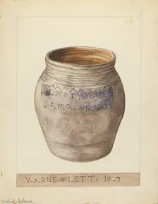 Small Pot, c. 1953. Creator: Yolande Delasser
