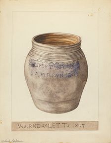 Small Pot, c. 1953. Creator: Yolande Delasser