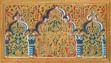 Small panel in jamb of a window, Hall of the Two Sisters 1907. Creator: Unknown