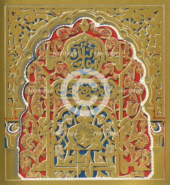 'Small panel in jamb of a window, Hall of the Ambassadors', 1907. Creator: Unknown.