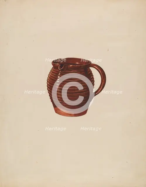 Small Pitcher, 1935/1942. Creator: William Schmidt.