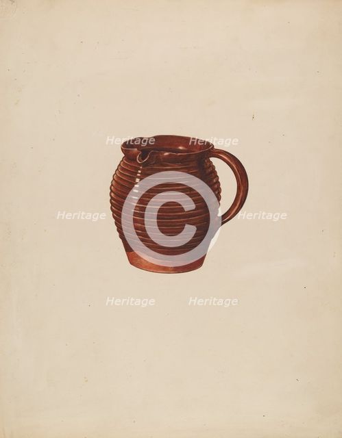 Small Pitcher, 1935/1942. Creator: William Schmidt.