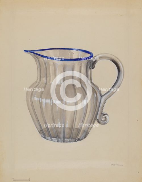 Small Pitcher, 1935/1942[. Creator: Charles Caseau.