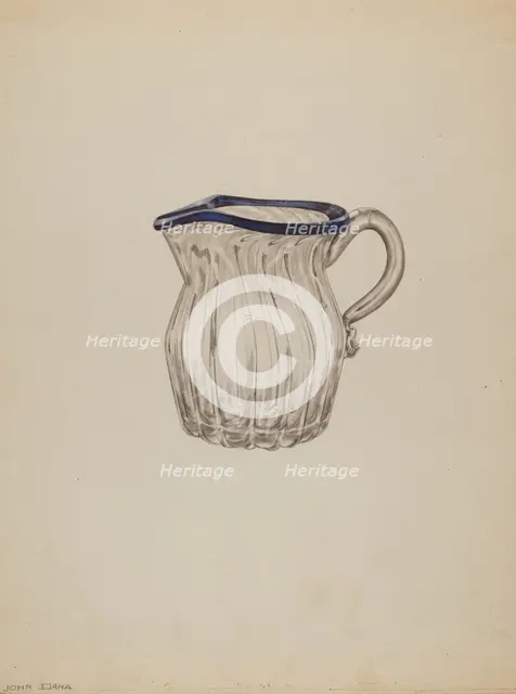 Small Pitcher, c. 1938. Creator: John Dana.