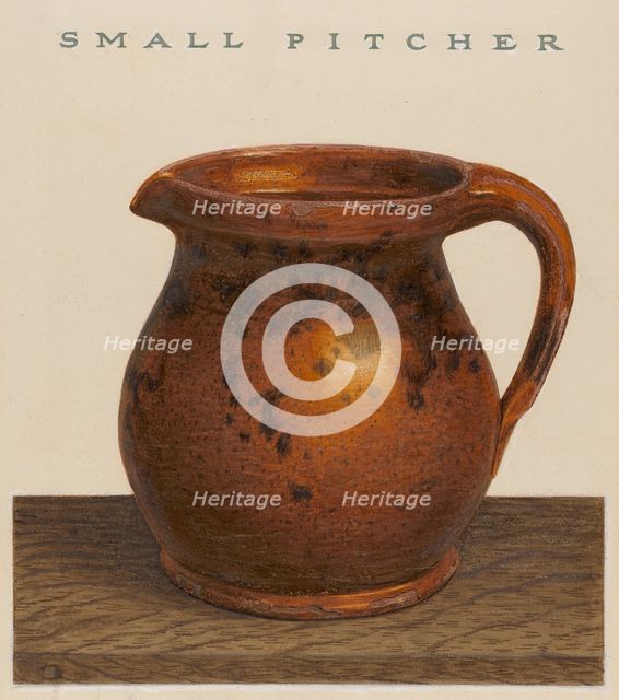 Small Pitcher, c. 1939. Creator: Guido Metelli.