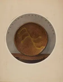 Small Plate or Saucer, c. 1937. Creator: John Matulis