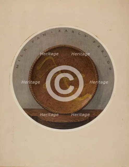 Small Plate or Saucer, c. 1937. Creator: John Matulis.