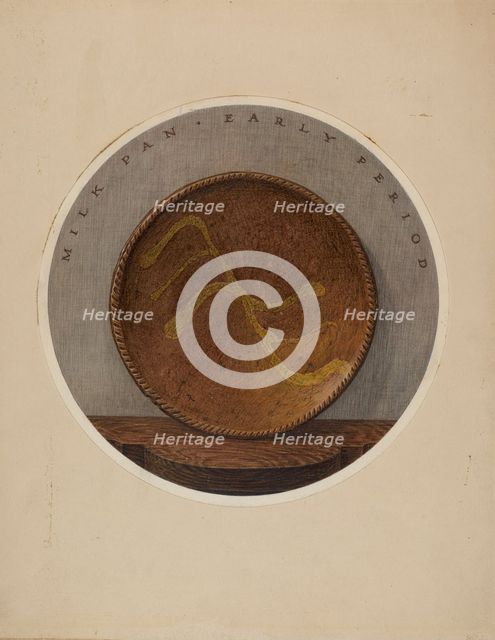 Small Plate or Saucer, c. 1937. Creator: John Matulis.