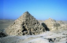 Small pyramids at Giza (Gizeh), Ancient Egyptian