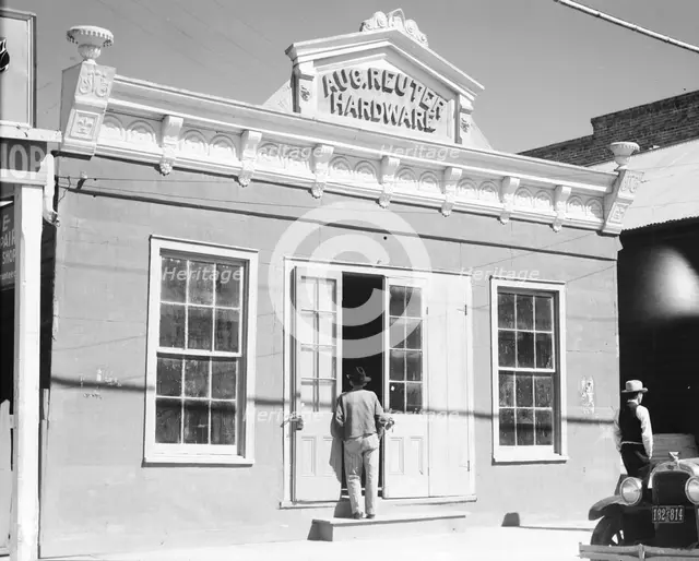Small town shop front, Louisiana, 1936. Creator: Walker Evans.