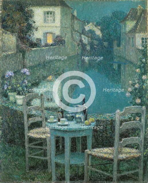Small Table in Evening Dusk, 1921.