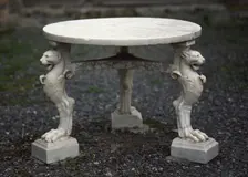 Small table in the garden, The House of the Stags, Herculaneum, Italy, 1st century. Creator: LTL