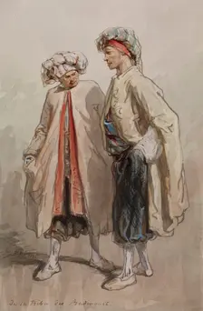 Small Talk (De la tribu des Badinguet), 1861-1862. Creator: Paul Gavarni