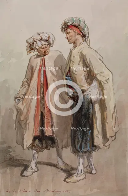 Small Talk (De la tribu des Badinguet), 1861-1862. Creator: Paul Gavarni.