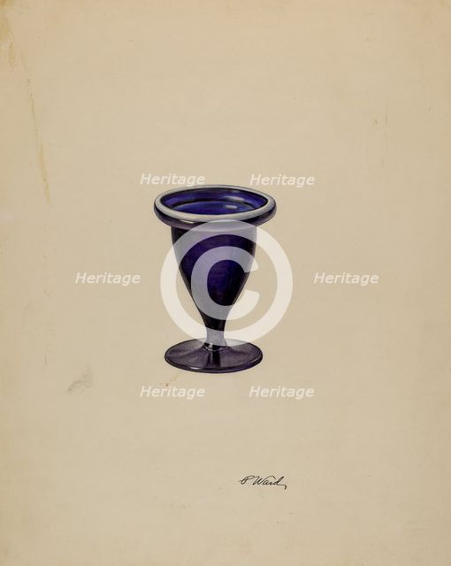 Small Vase, c. 1938. Creator: Paul Ward.