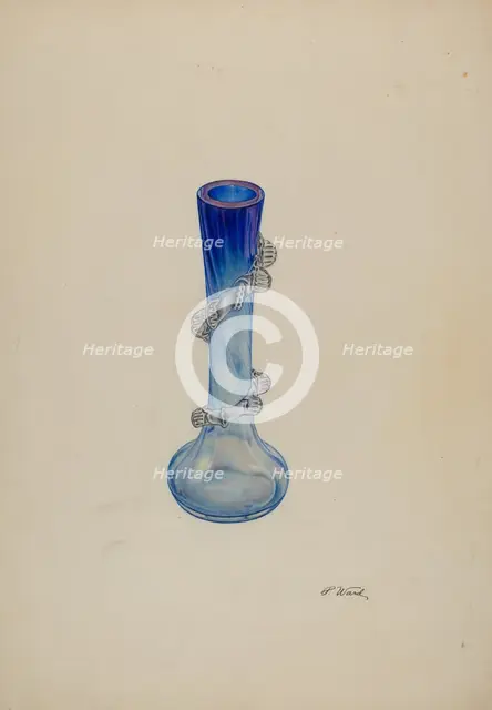 Small Vase, c. 1938. Creator: Paul Ward.