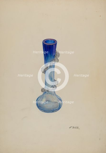 Small Vase, c. 1938. Creator: Paul Ward.