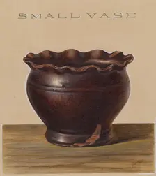 Small Vase, c. 1939. Creator: Philip Smith