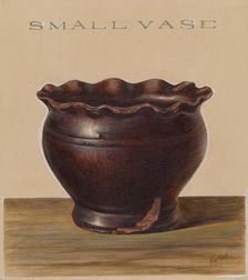 Small Vase, c. 1939. Creator: Philip Smith
