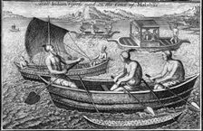 Small vessel used on the coast of Malabar (Cochin), India, c18th century
