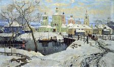 Small Village Torzhok 1917. Artist: Konstantin Ivanovich Gorbatov