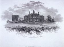 Smallpox Hospital, Battle Bridge (now King's Cross), London, 1806. Artist: William Woolnoth