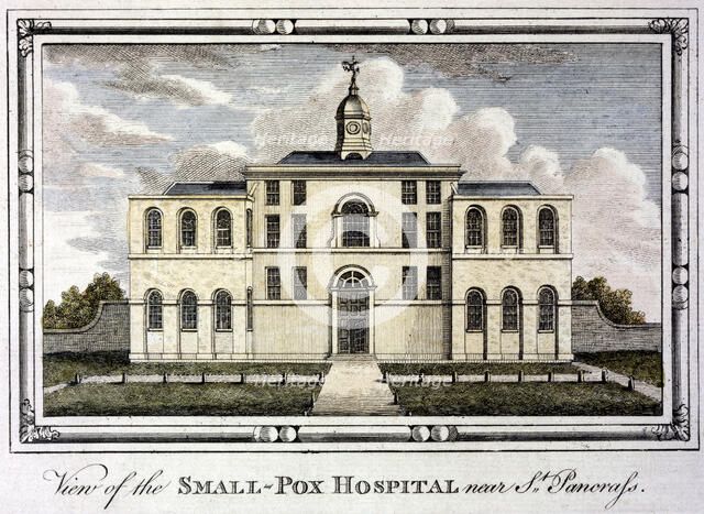 Smallpox hospital, St Pancras, London, c1800. Artist: Unknown
