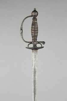 Smallsword with Portraits of Monarchs from the Bourbon Dynasty, France, c. 1770/80. Creator: Unknown
