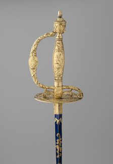 Smallsword with Scabbard and Case, British, London, hallmarked for 1798-99. Creator: Michael Barnett