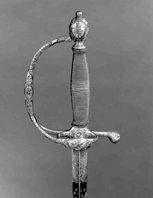Smallsword with Scabbard, French, Paris, ca. 1785. Creator: Unknown
