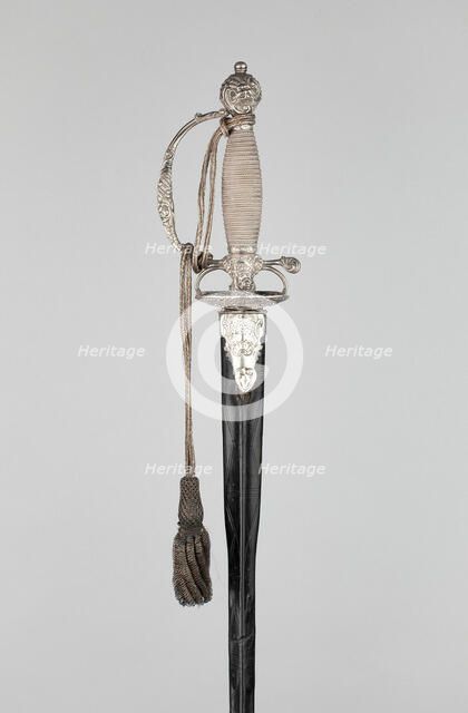 Smallsword and Scabbard, England, 1744/45. Creators: John Berthellot, Matthew Feesey.