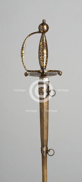 Smallsword and Scabbard, England, 1770/80. Creator: Unknown.