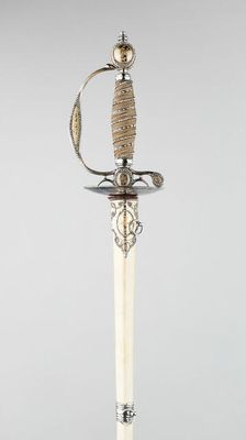 Smallsword and Scabbard, England, c. 1785. Creator: Thomas Prosser